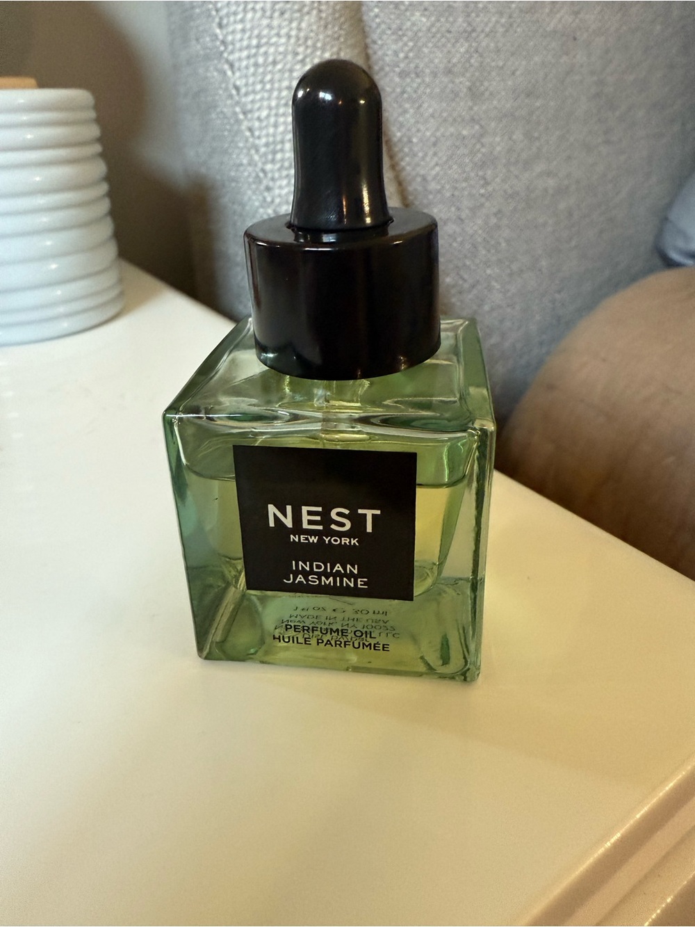 NEST New York Indian Jasmine Perfume Oil bottle.